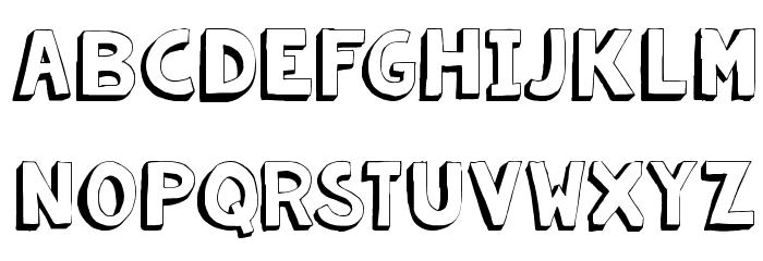 KG Summer Sunshine Shadow Font LOWERCASE