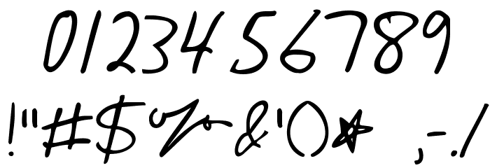 KG Sunny Afternoon Font OTHER CHARS
