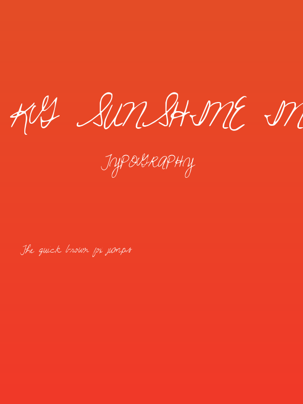 KG Sunshine In My Soul Poster