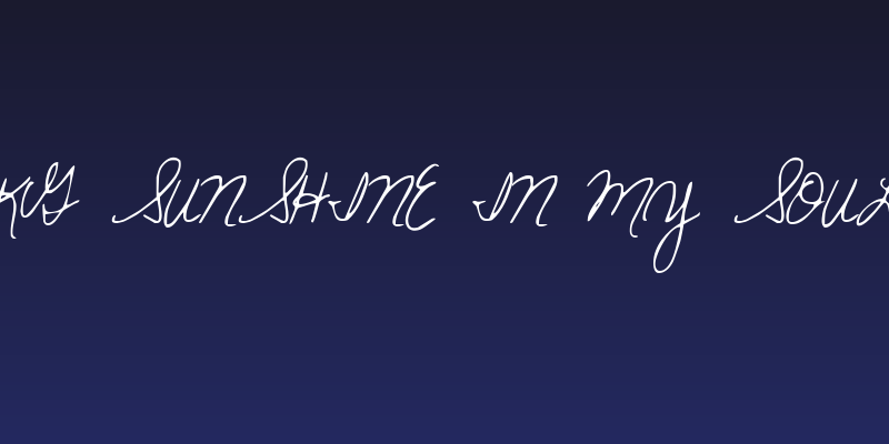 KG Sunshine In My Soul Social Header