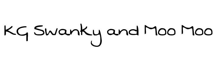 KG Swanky and Moo Moo  Frei Schriftart Herunterladen