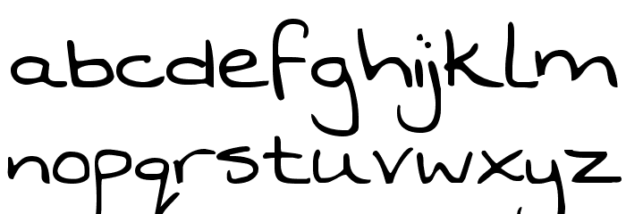 KG Swanky and Moo Moo Schriftart Kleinbuchstaben