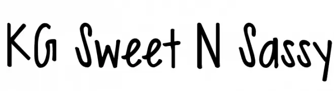 KG Sweet N Sassy  Frei Schriftart Herunterladen