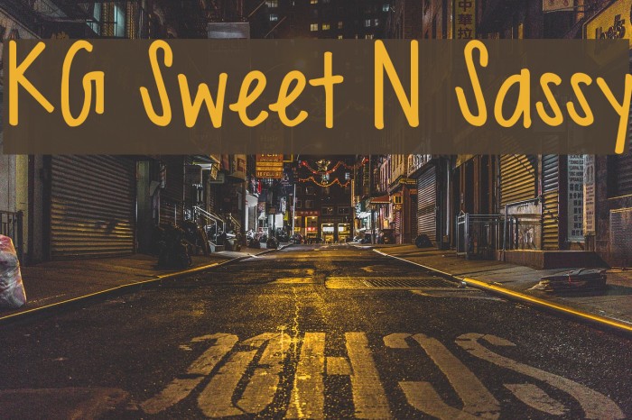 KG Sweet N Sassy Font examples