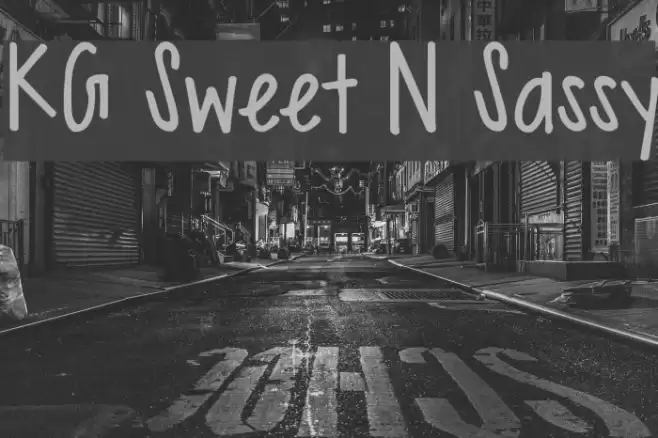 KG Sweet N Sassy Font examples