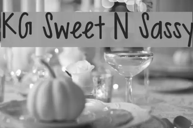 KG Sweet N Sassy Font examples