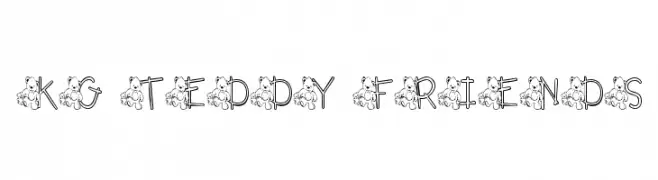 KG TEDDY FRIENDS  免费字体下载