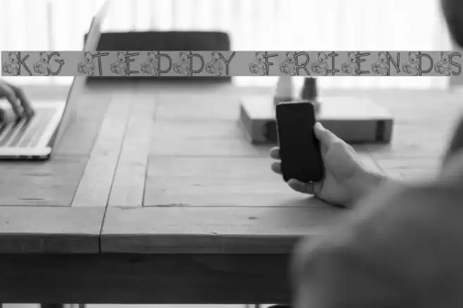 KG TEDDY FRIENDS Font examples