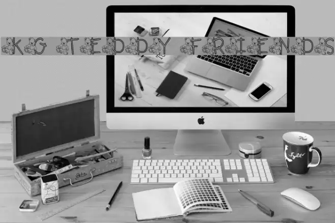 KG TEDDY FRIENDS Font examples