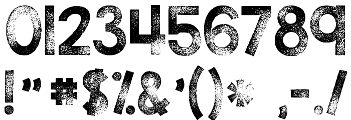KG TRIBECA STAMP Font OTHER CHARS