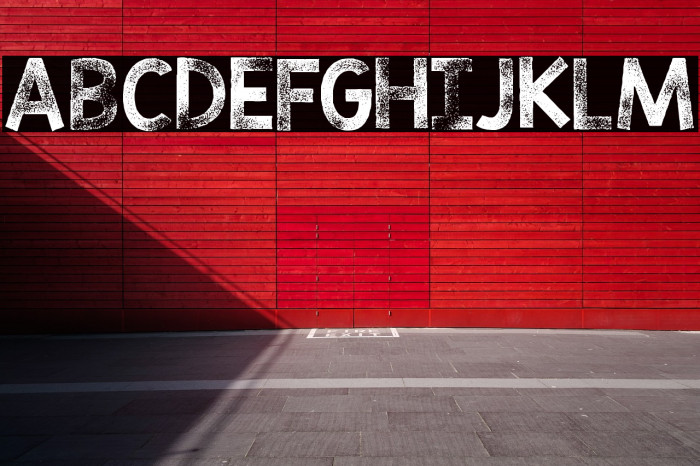 KG TRIBECA STAMP Font examples