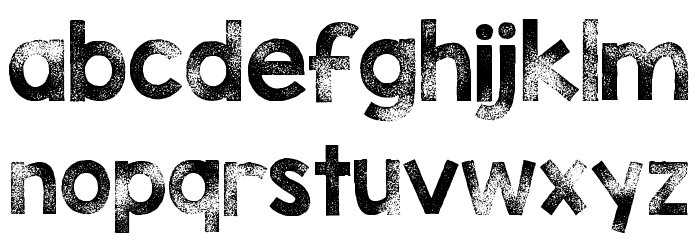 KG TRIBECA STAMP Font LOWERCASE