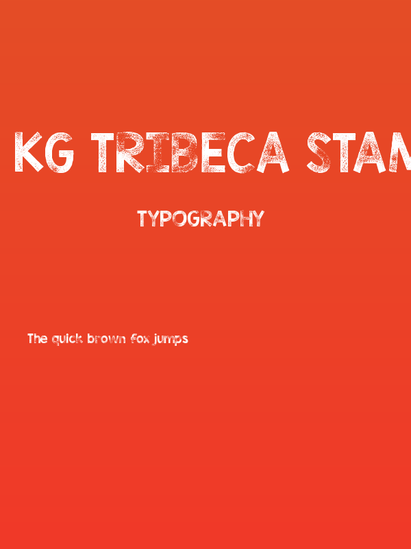 KG TRIBECA STAMP Poster