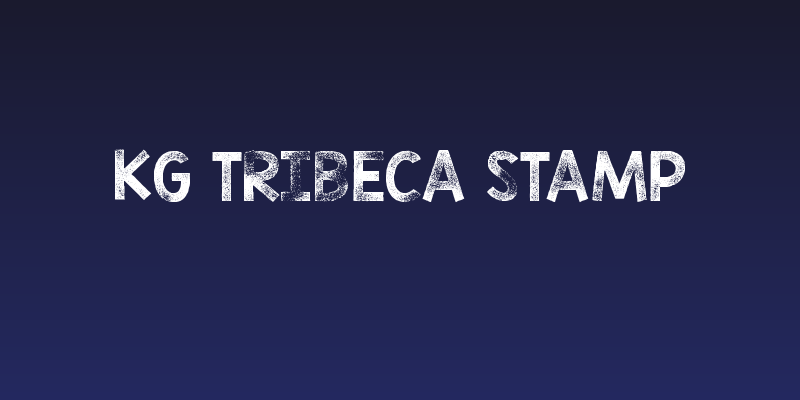 KG TRIBECA STAMP Social Header
