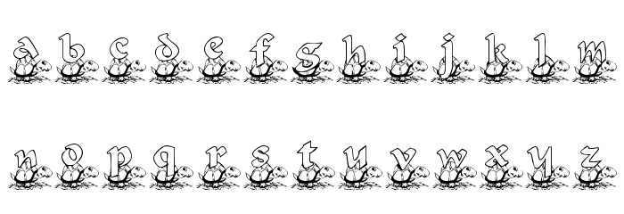 KG TURTLE Font LOWERCASE
