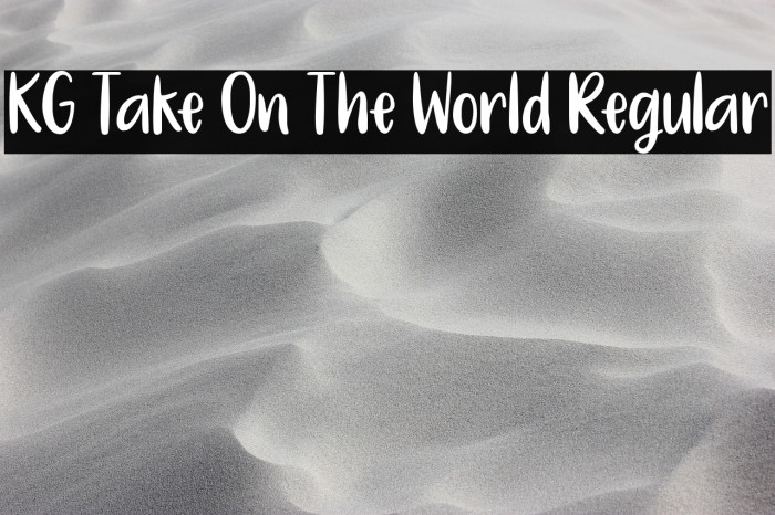 KG Take On The World Regular Example 2