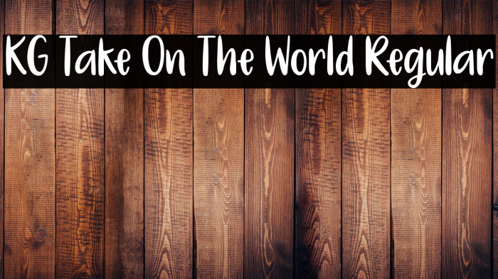 KG Take On The World Regular Example 3