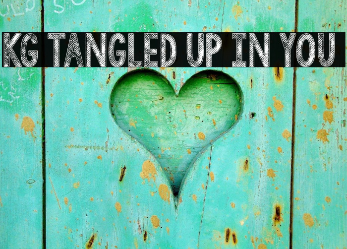 KG Tangled Up In You Font examples