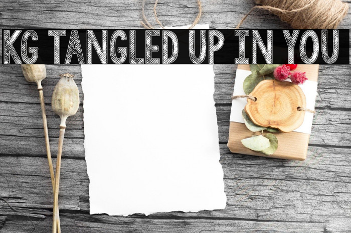 KG Tangled Up In You Font examples