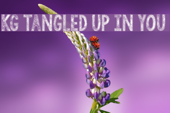 KG Tangled Up In You Font examples