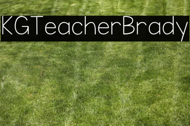 KG Teacher Brady Example 2