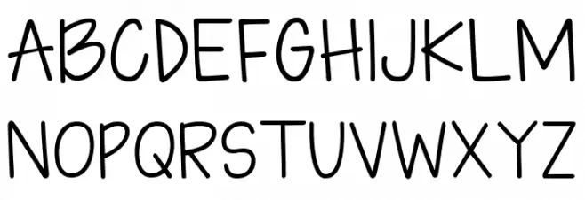 KG Teacher Jordan خط أحرف كبيرة