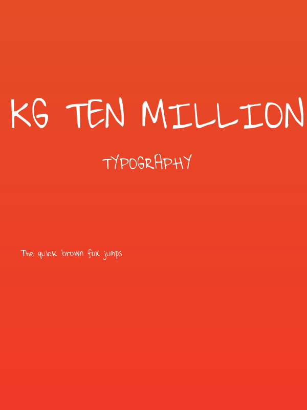 KG Ten Million Fireflies Poster
