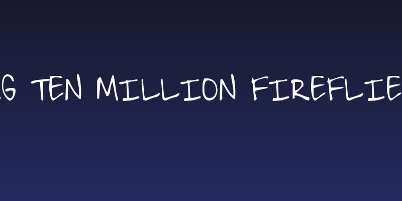 KG Ten Million Fireflies Social Header