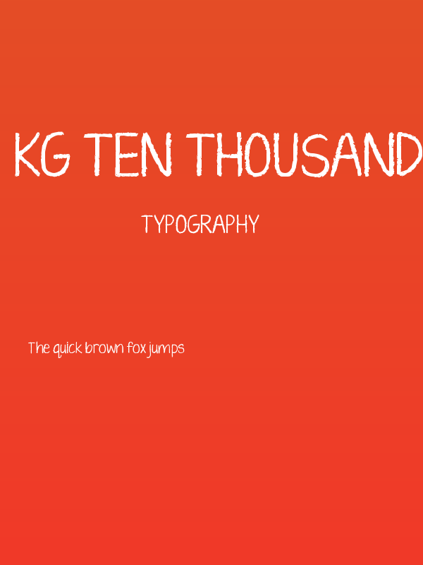 KG Ten Thousand Reasons Alt Poster