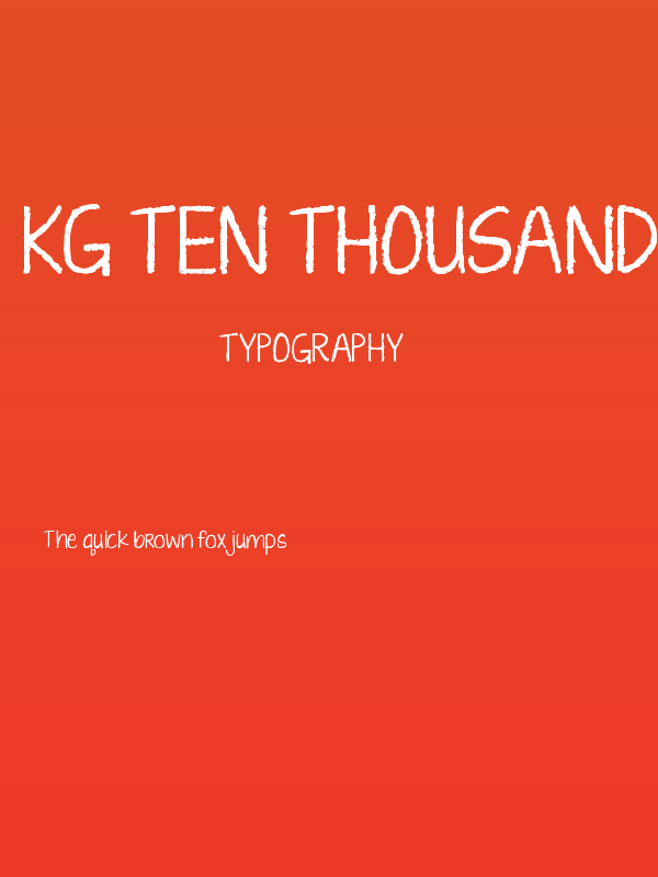 KG Ten Thousand Reasons Poster