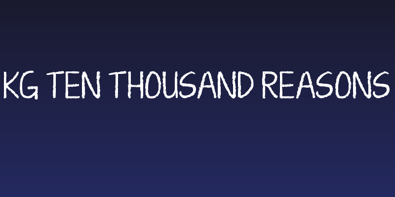 KG Ten Thousand Reasons Social Header