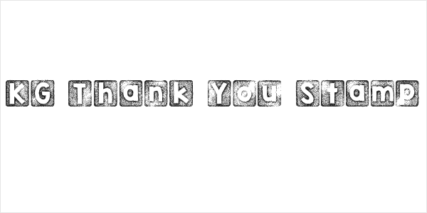 KG Thank You Stamp Logo
