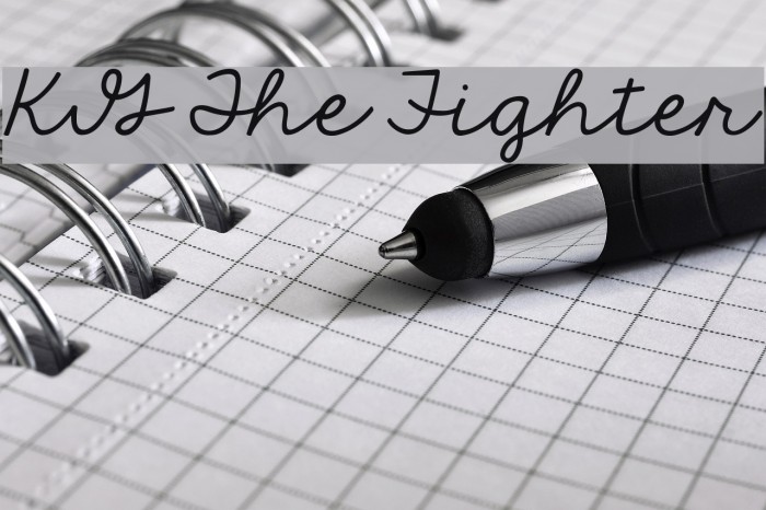 KG The Fighter Font examples