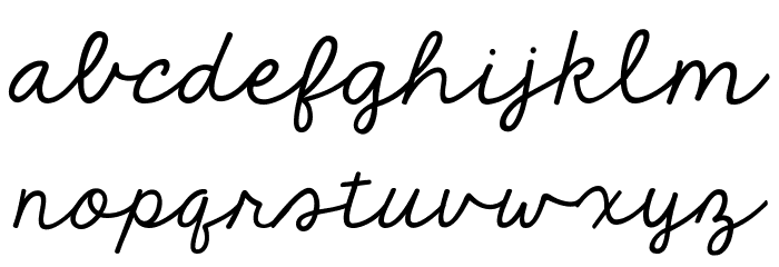 KG The Fighter Font LOWERCASE