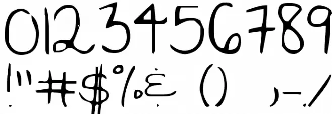 KG The Girl Next Door Font OTHER CHARS