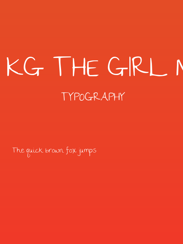 KG The Girl Next Door Poster