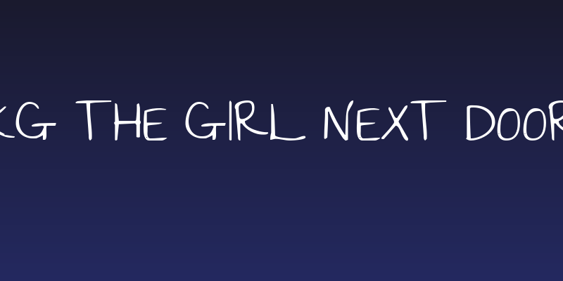 KG The Girl Next Door Social Header