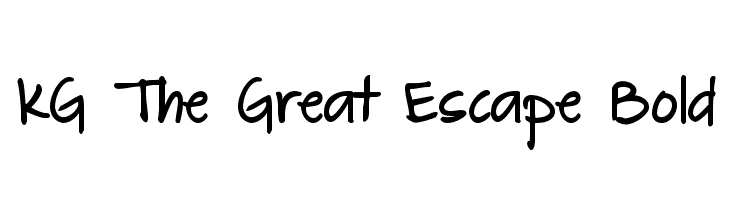 KG The Great Escape Bold  لخطوط تنزيل