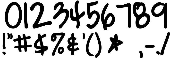 KG The Great Escape Bold Font OTHER CHARS