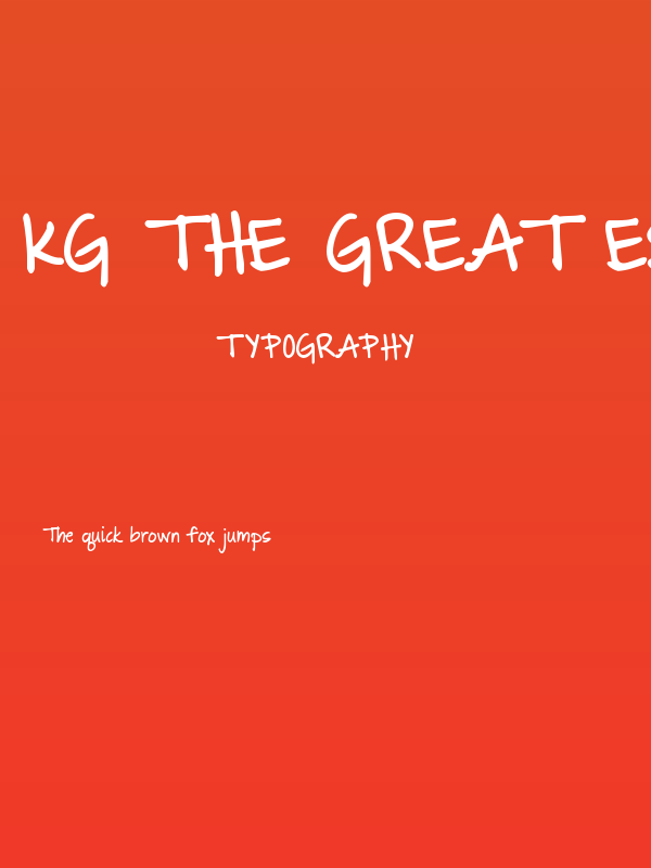 KG The Great Escape Bold Poster