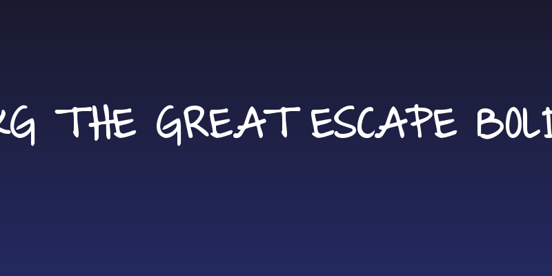 KG The Great Escape Bold Social Header
