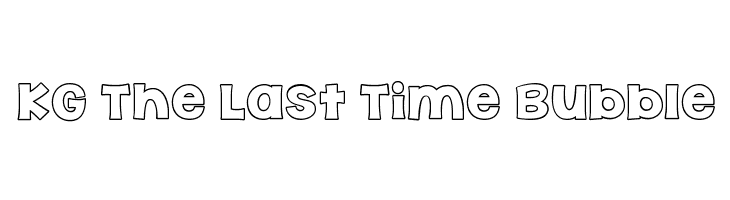 KG The Last Time Bubble Font