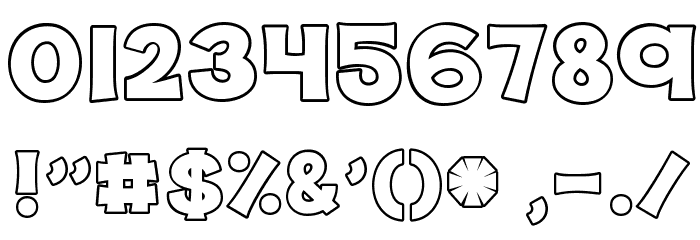 KG The Last Time Bubble Font OTHER CHARS