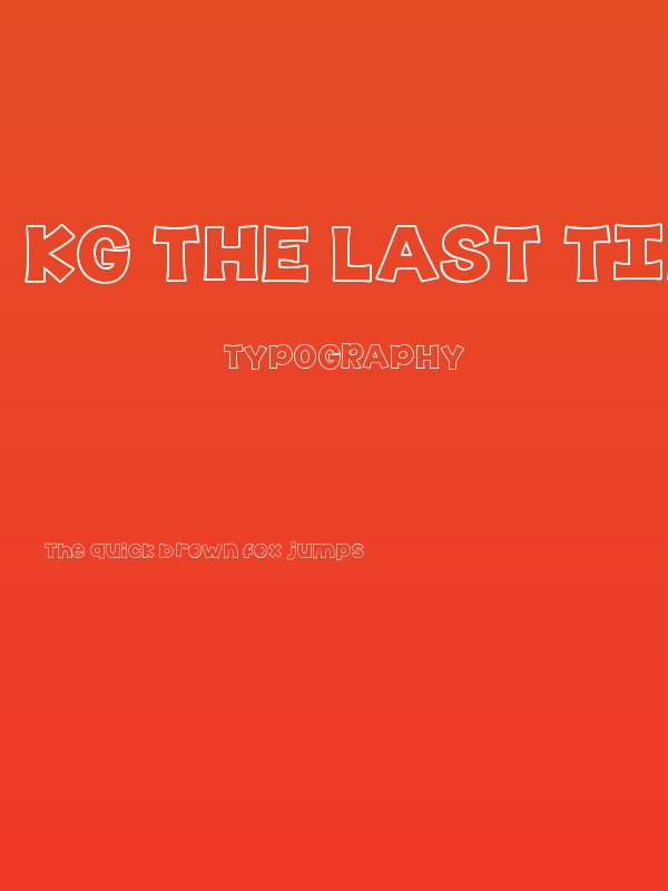 KG The Last Time Bubble Poster