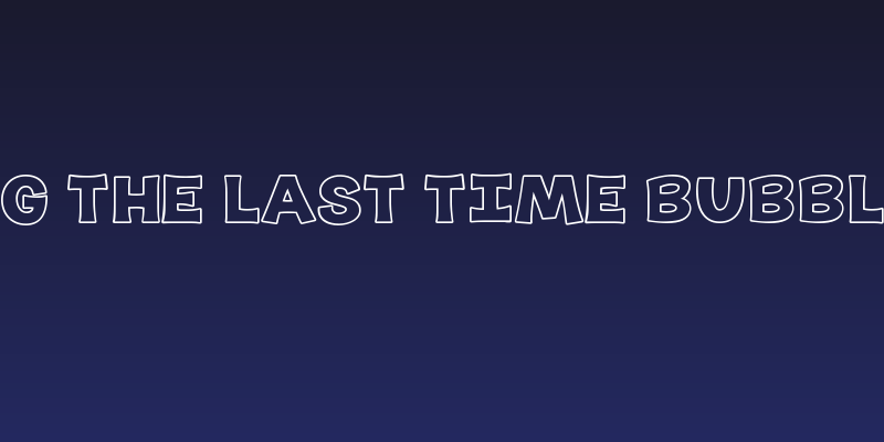 KG The Last Time Bubble Social Header