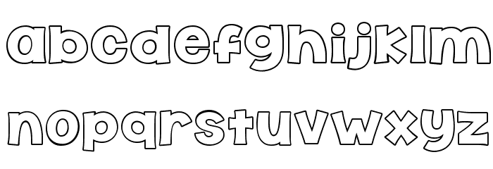 KG The Last Time Bubble Font LOWERCASE