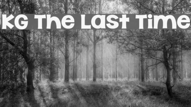 KG The Last Time Fonte examples