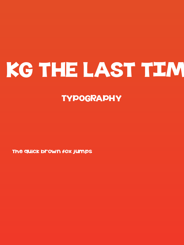 KG The Last Time Poster