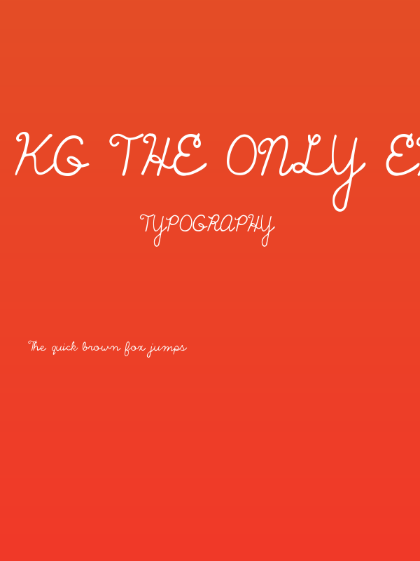 KG The Only Exception Alt Poster