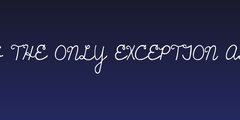 KG The Only Exception Alt Social Header